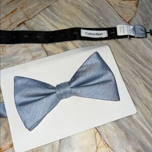 Calvin Klein Light Blue Bow Tie